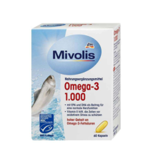 کپسول امگا 3 میولیس ۶۰ عدد ا Mivolis Omega-3 1000 Kapseln