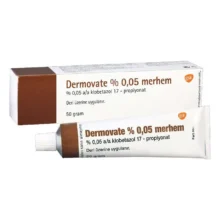 کرم درموویت قهوه ای اصل (کلوبتازول) 50 گرم | DERMOVATE OINTMENT