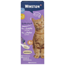 بستنی گربه وینستون با طعم مرغ و ماهی Winstone Chicken & Fish بسته 8 عددی